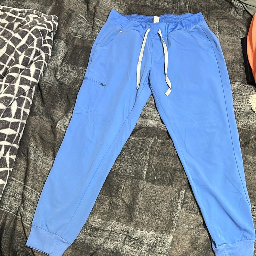 Medium Ceil Blue Figs Zamora Jogger Scrub Pants